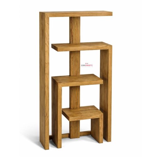 modern teak bookshelf
