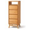 Rhodes tall chestboy 4 drawers teakwood front