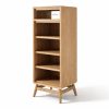 Rhodes teakwood bookcase side