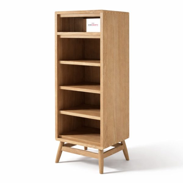Rhodes teakwood bookcase side