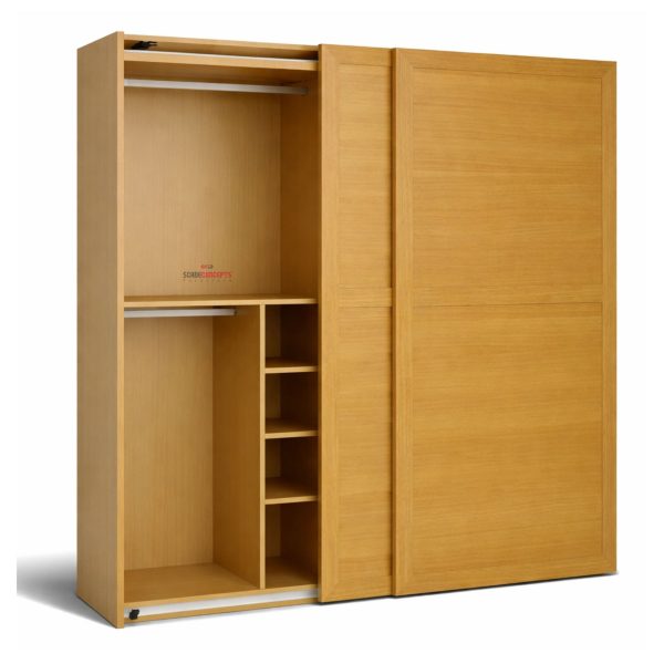 Slide teakwood Wardrobe left side