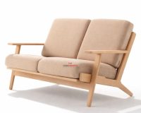 olave teak wood sofa 2 seater