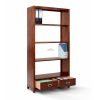 Buston bookshelf drawers open