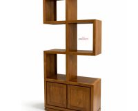 Sole teak wood bookshelf