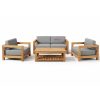 teak line sofa set