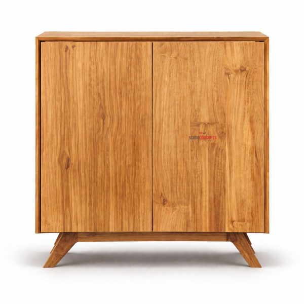 Tannia teak wood shoe cabinet