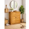 Zuby teak wood shoe cabinet inspo
