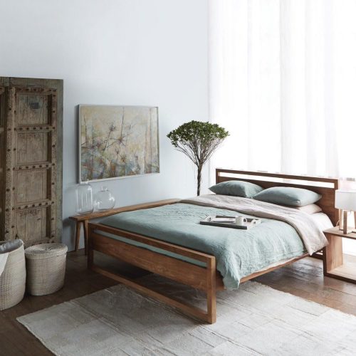 Light Bed Frame Modern Teak Bedroom Furniture Petaling Jaya
