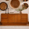 teakwood modern sideboard front