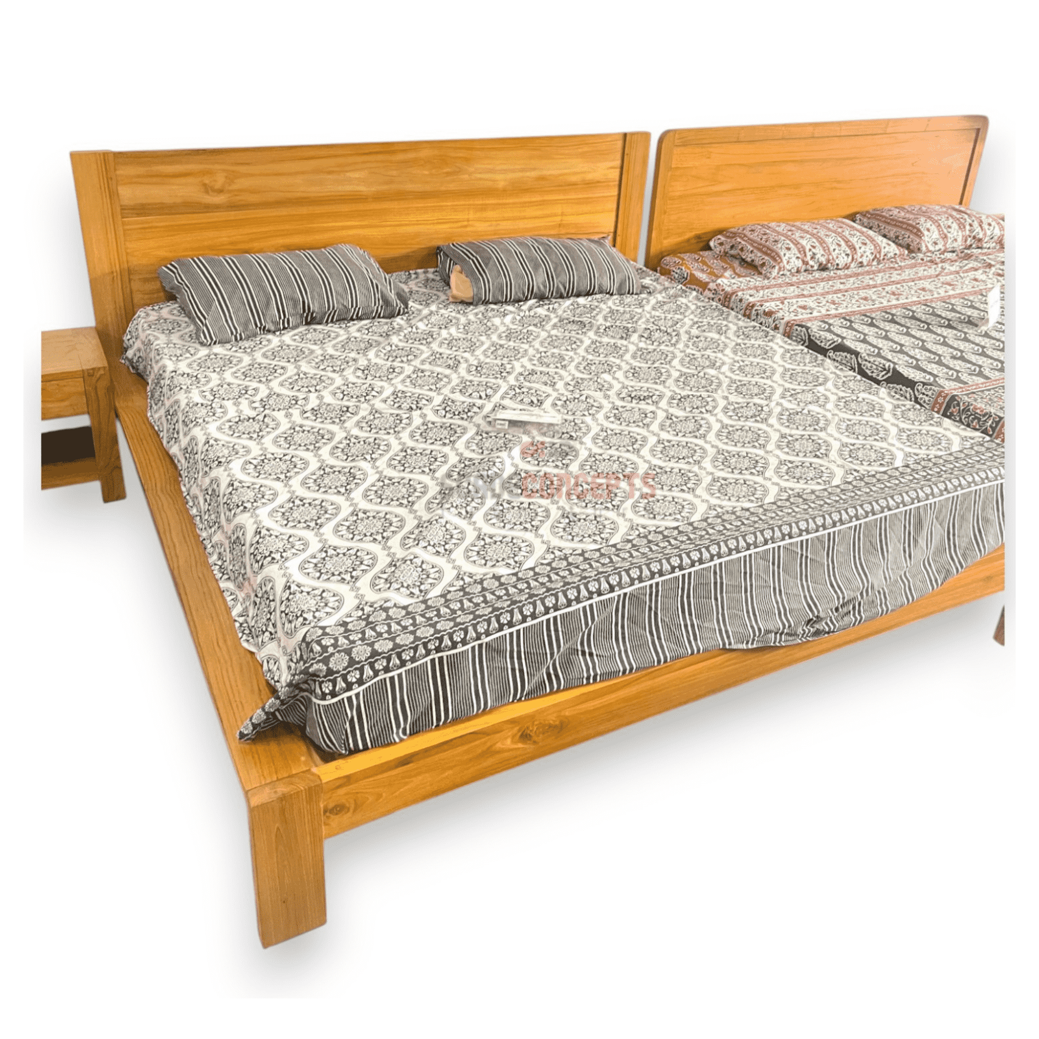 dawson-king-teak-bed-frame-sidetable