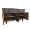 sage-black-reclaimed-teak-sideboard-doors-open