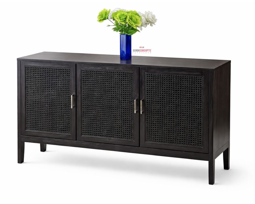 talia teakwood rattan sideboard  1000x800