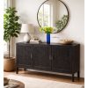 talia teakwood rattan sideboard inspo