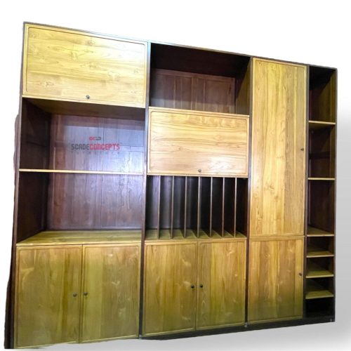 Teak Bookshelf Multi-purpose Cabinet