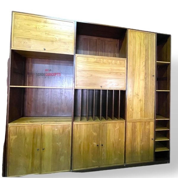 Teak Bookshelf Multi-purpose Cabinet