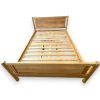 traditional teak bed front view