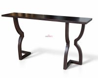 Dark teak console table