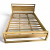 teak bed frame light dondra