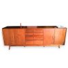 walnut teak wood sideboard vintage