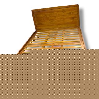 walnut teak wood bed frame queen