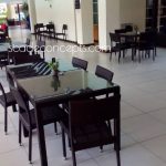 Commercial Projects black wicker arm chairs tables  150x150