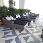 Commercial Projects monaco wicker teak wood loungers poolside  150x150