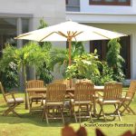 Commercial Projects outdoor teak folding arm chair dining table parasol  150x150