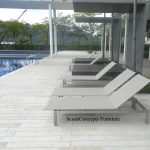 Commercial Projects stainless steel batyline loungers poolside outdoor 1 150x150