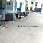 Commercial Projects stainless steel chairs sidetable poolside outdoor  150x150