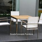Commercial Projects stainless steel teak batyline dining set 150x150