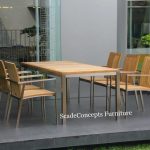 Commercial Projects stainless steel teak dining set  150x150