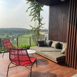 Commercial Projects teak daybed wiker chairs table  150x150