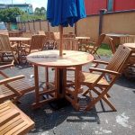 Commercial Projects teak folding chairs and tables  150x150