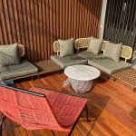 Commercial Projects teak sofa set wicker chairs table  150x150