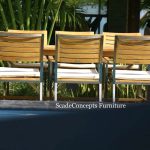Commercial Projects teak stainless stell chairs  150x150