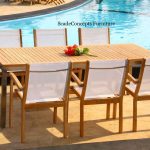Commercial Projects teak wood batyline chairs dining table poolside  150x150