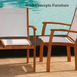 Commercial Projects teak wood batyline white chairs  150x150