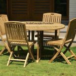 Commercial Projects teak wood folding table chairs patio 150x150