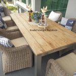 Commercial Projects teak wood stainless steel balcony table with monaco chairs  150x150