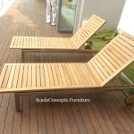 Commercial Projects teak wood stainless steel longers poolside  150x150