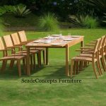 Commercial Projects teakk wood dining set chairs table  150x150