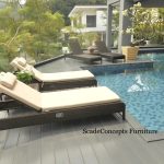 Commercial Projects wicker loungers poolside outdoor  150x150