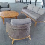 Commercial Projects wicker teak wood sofa set grace coffee table  150x150