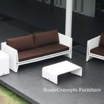 Commercial Projects wicker white brown cushion sofa set coffee table 1  150x150