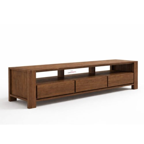 Dawson Teak Tv Cabinet Walnut side