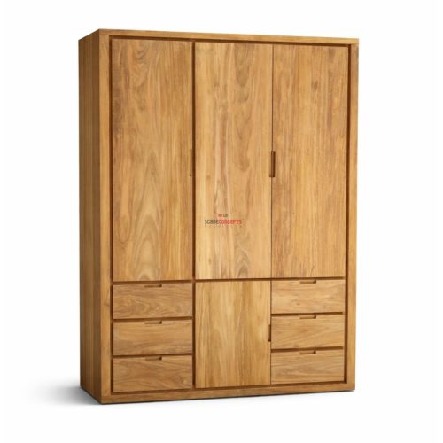 marion teak wood wardrobe