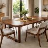 oval teak wood dining table inspo