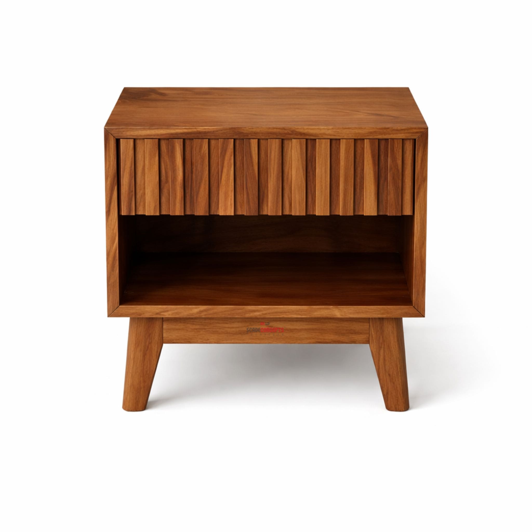 Nordik Slatted Teak Sidetable