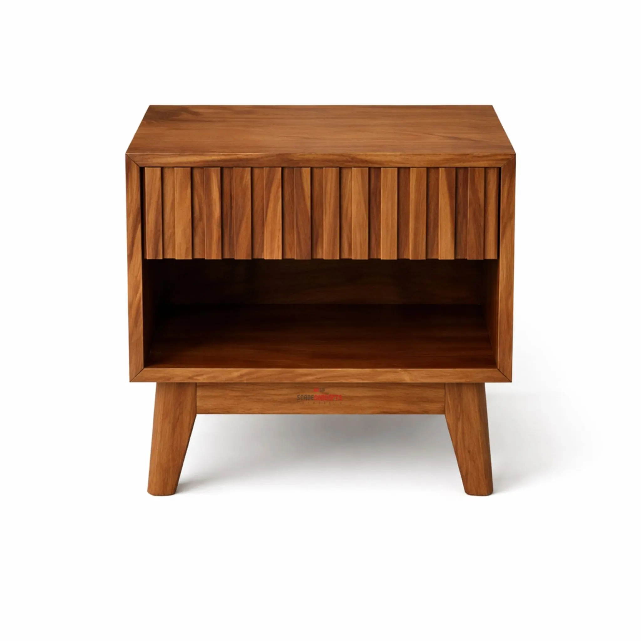 Nordik Slatted Teak Sidetable