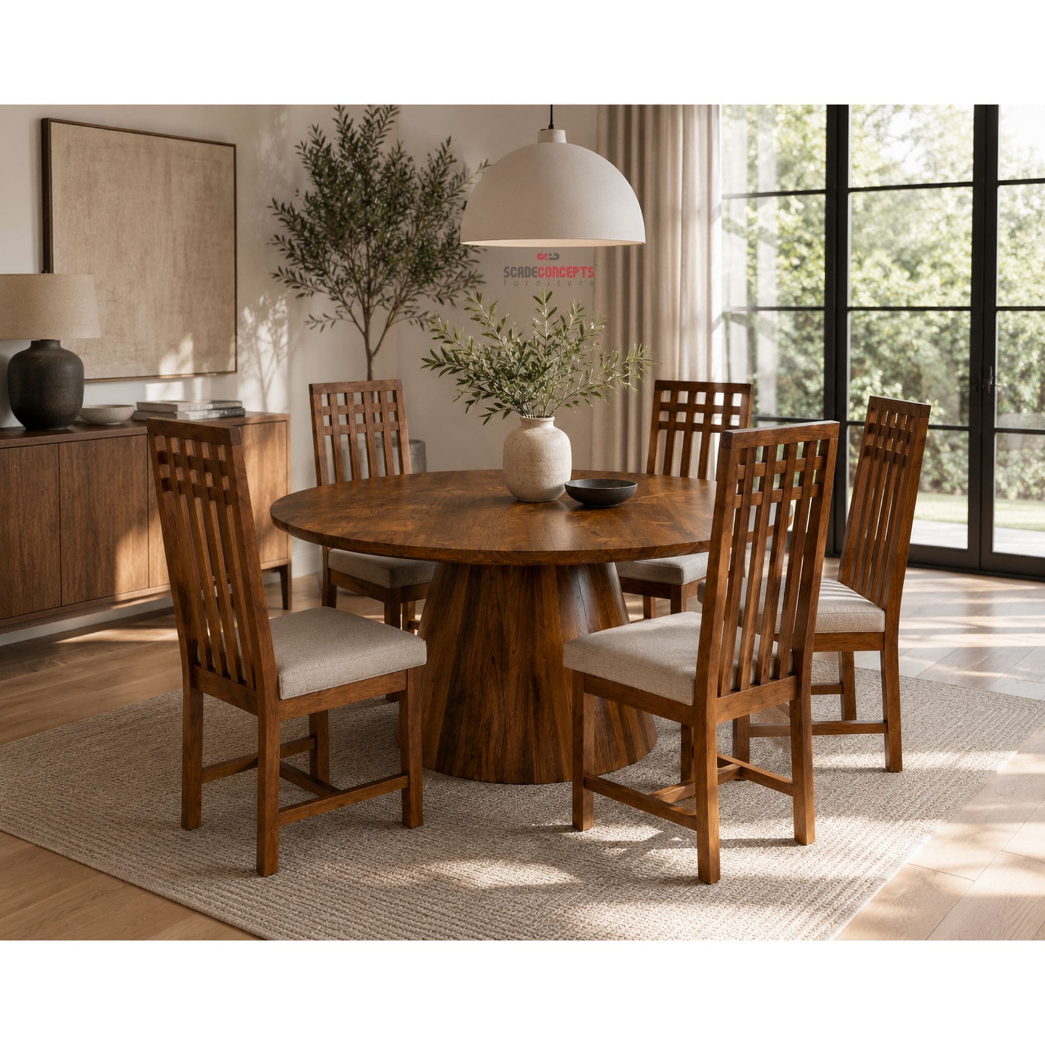 High Back Teak Dining Chair inspo